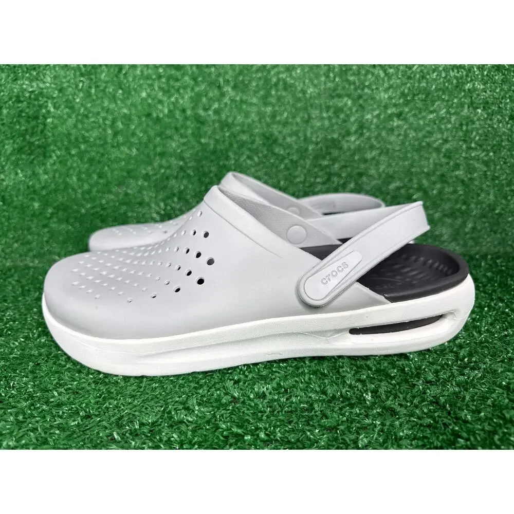 Crocs Inmotion Clog Light Gray SlipOn Sandals Unisex M-10 W-12 #209964-4NS